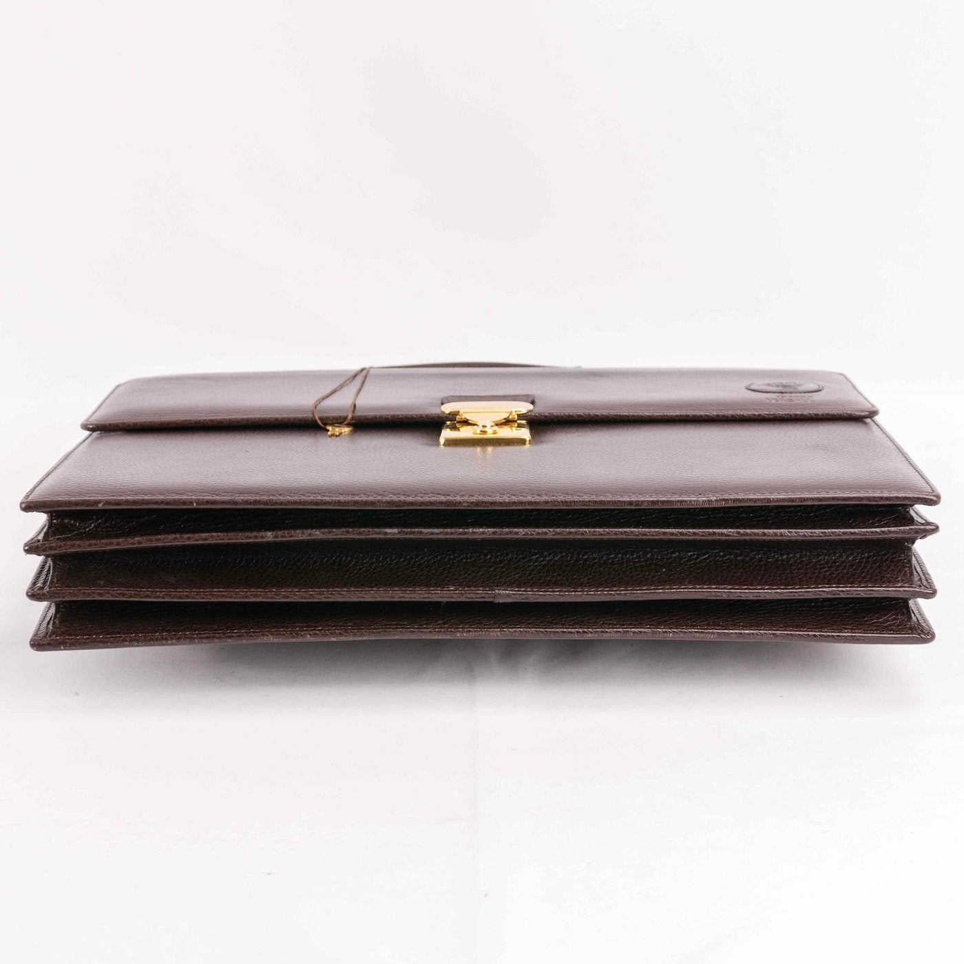 Gianni Versace - Classic Medusa Head Brown Leather briefcase