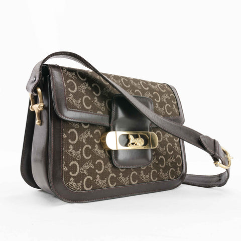 Authentic Celine Macadam Brown long wallet