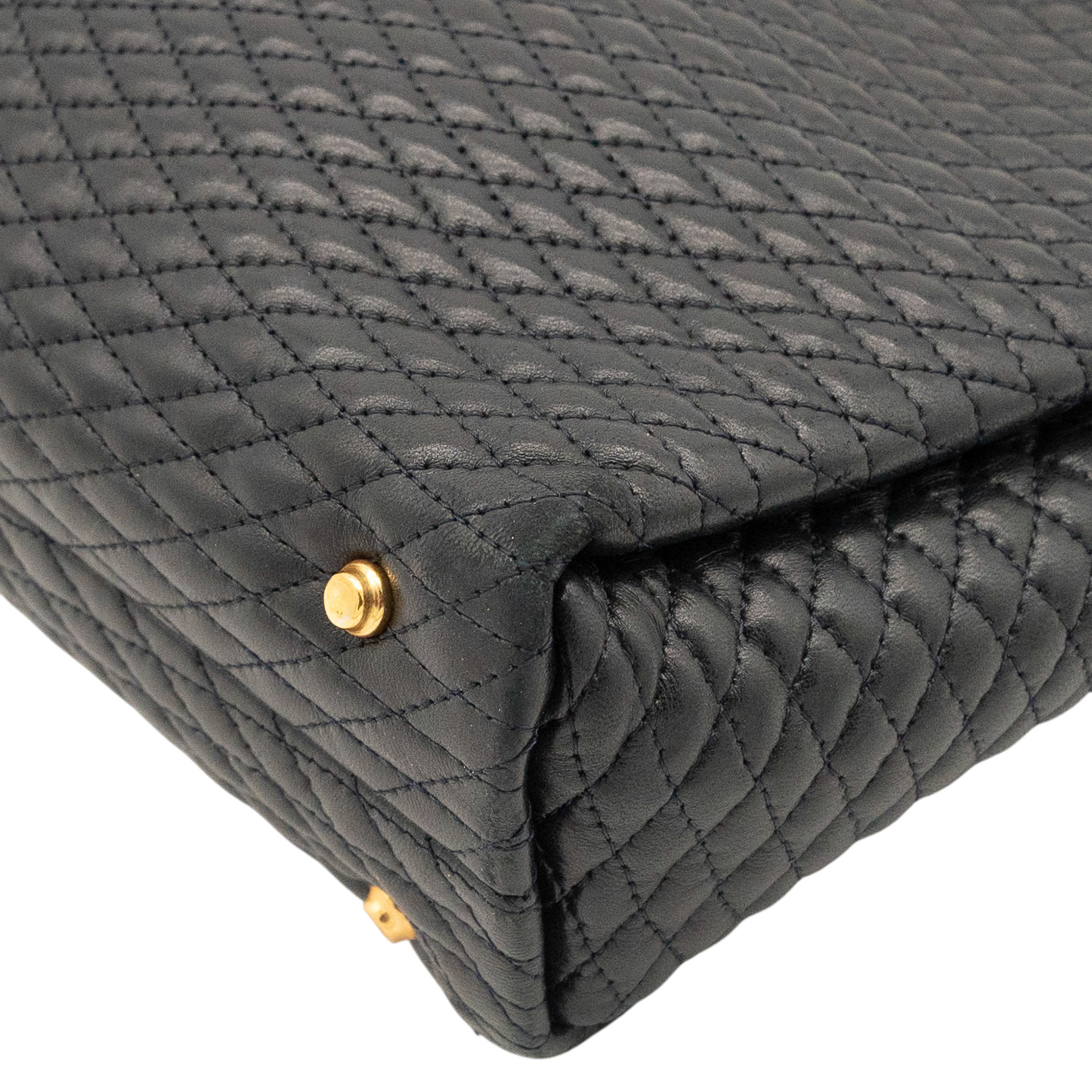 Bally Vintage Quilted Leather Shoulder Bag in Black