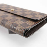Authentic Louis Vuitton Brown Damier Trifold Wallet