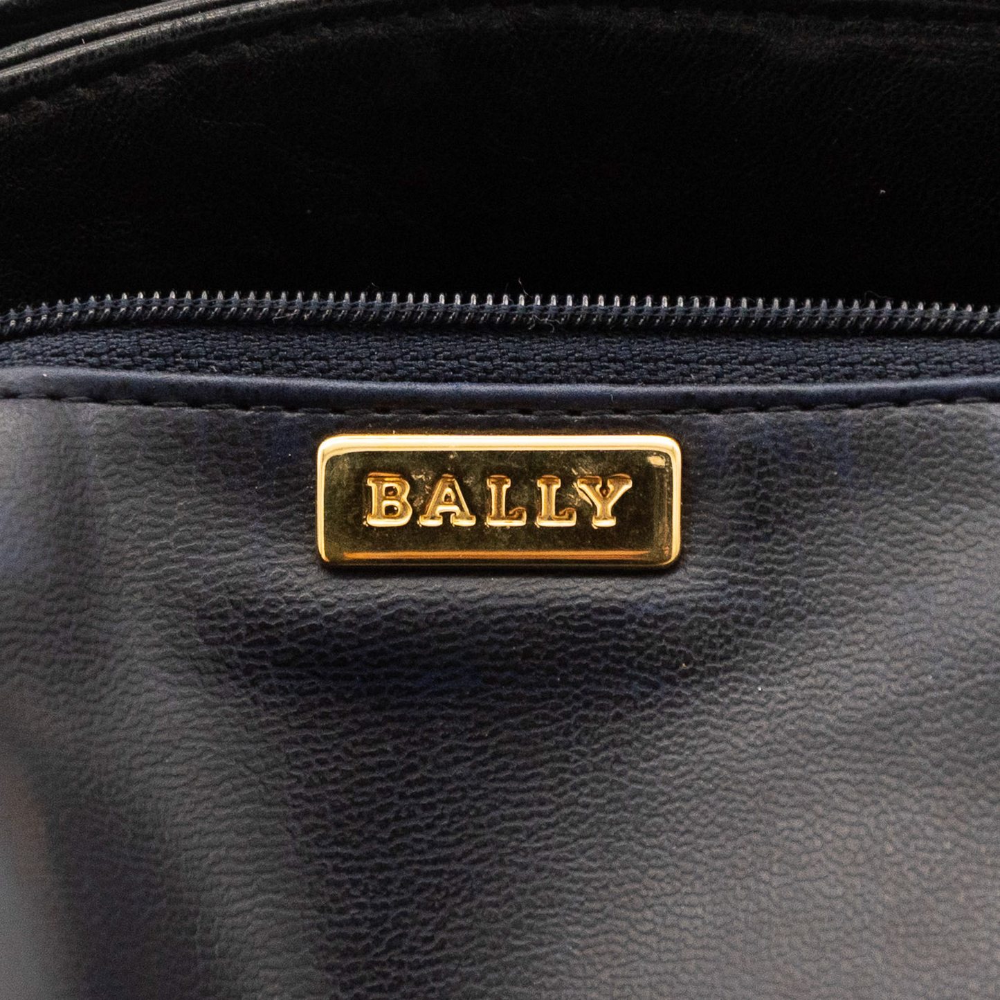 Bally Vintage Quilted Leather Shoulder Bag in Black