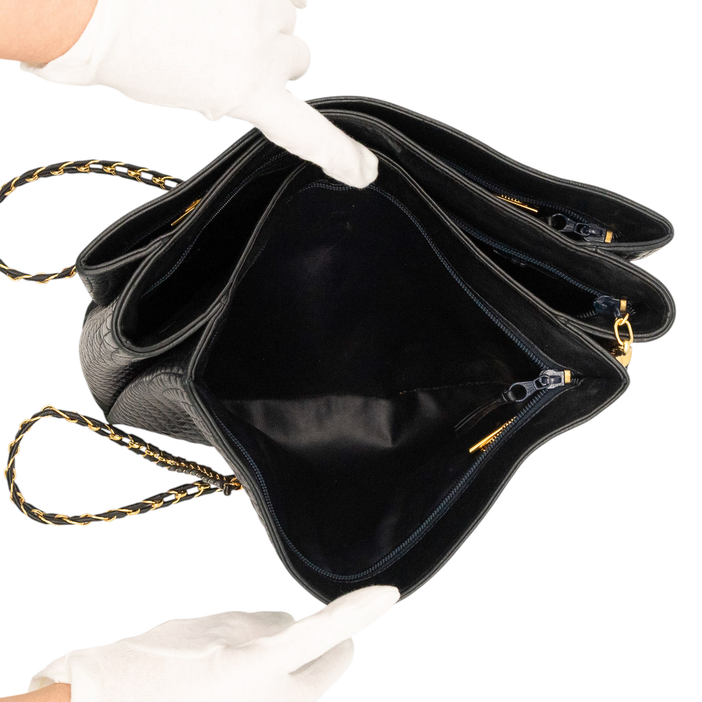 Bally Vintage Quilted Leather Shoulder Bag in Black