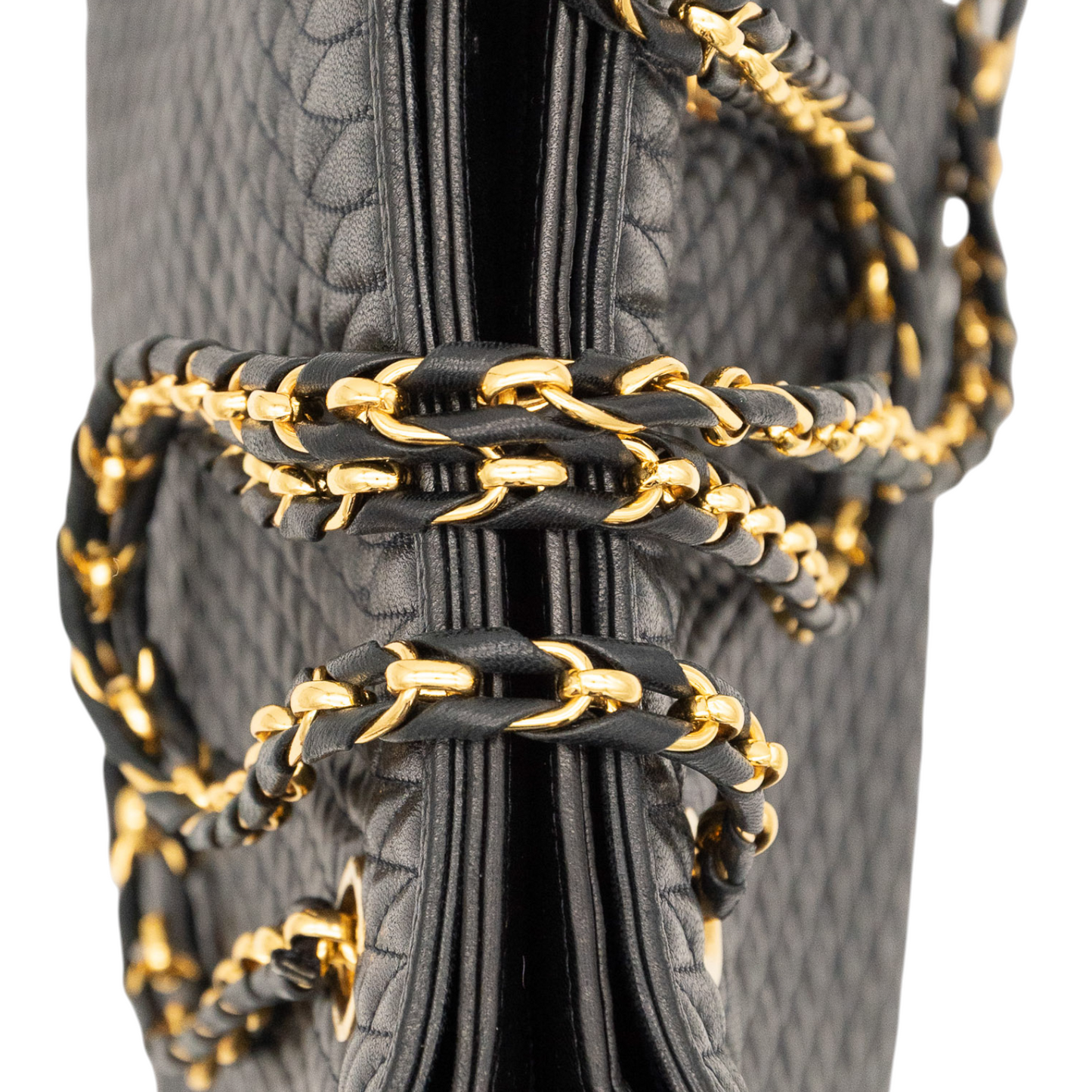 Bally Vintage Quilted Leather Shoulder Bag in Black