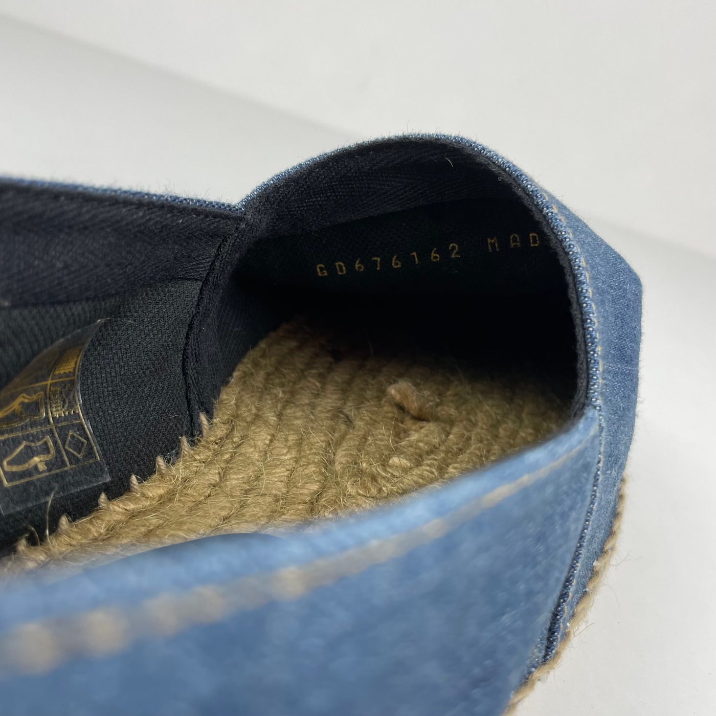 Yves Saint Laurent logo-embroidered denim espadrilles