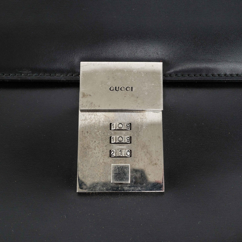 GUCCI Black Leather Business bag
