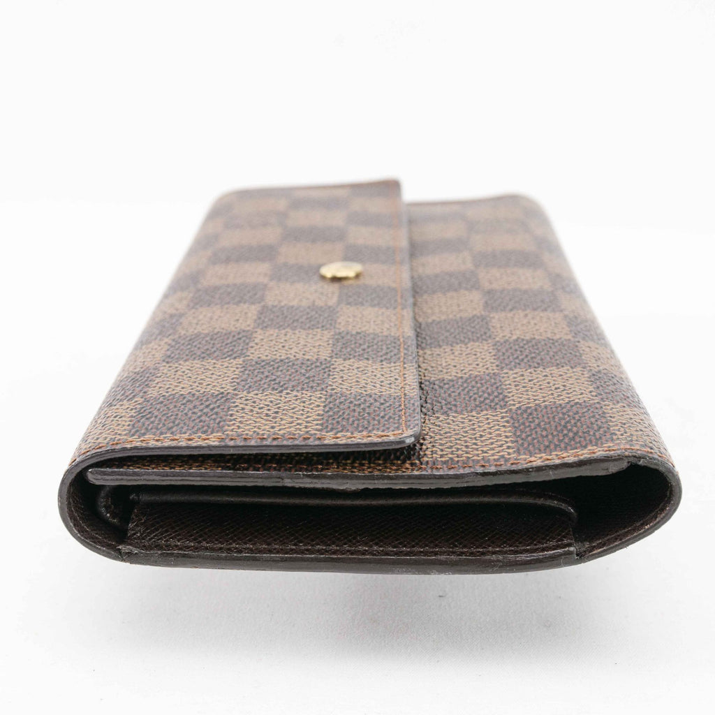 Authentic Louis Vuitton Brown Damier Trifold Wallet