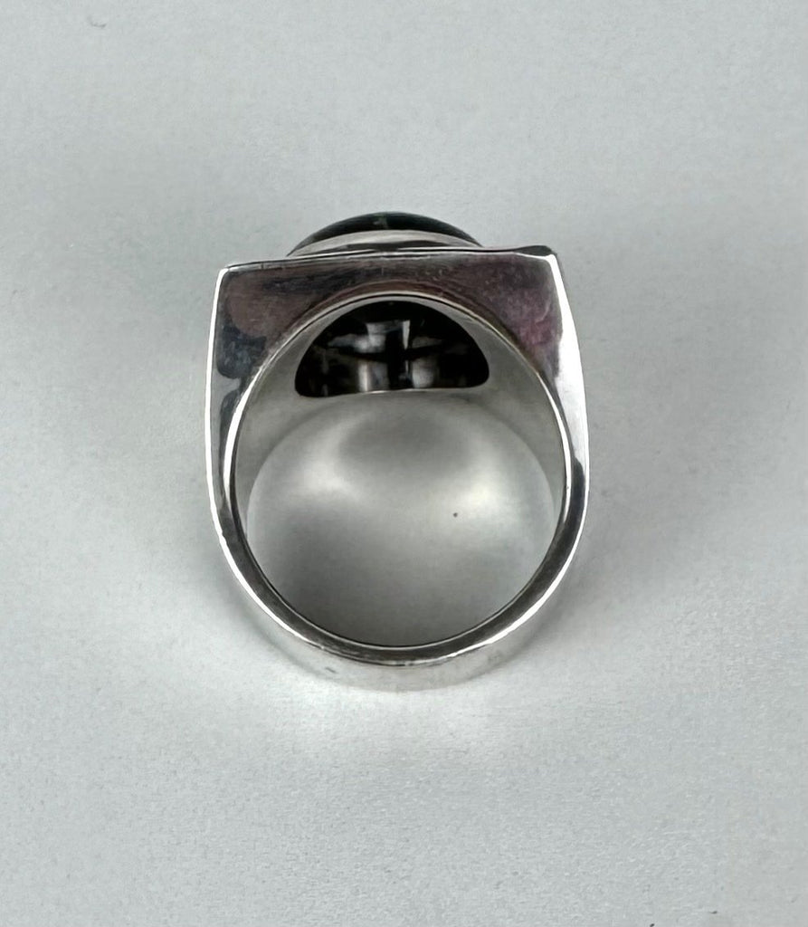 Authentic Louis Vuitton Chevalier Obsidian Ring