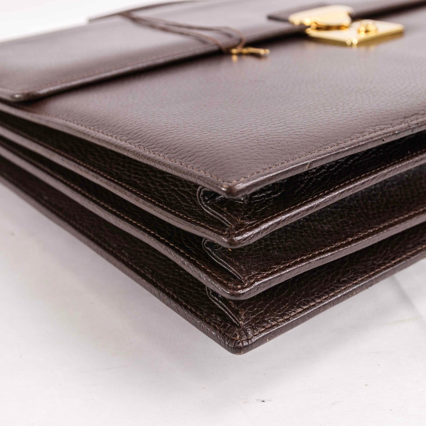 Gianni Versace - Classic Medusa Head Brown Leather briefcase