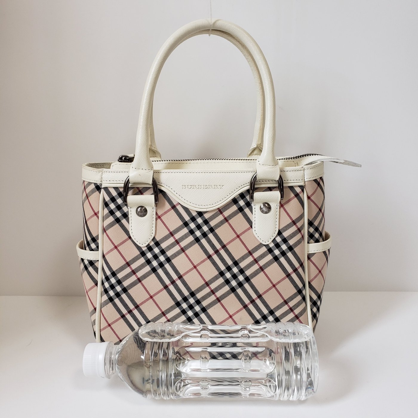 Burberry Novacheck canvas & leather handbag