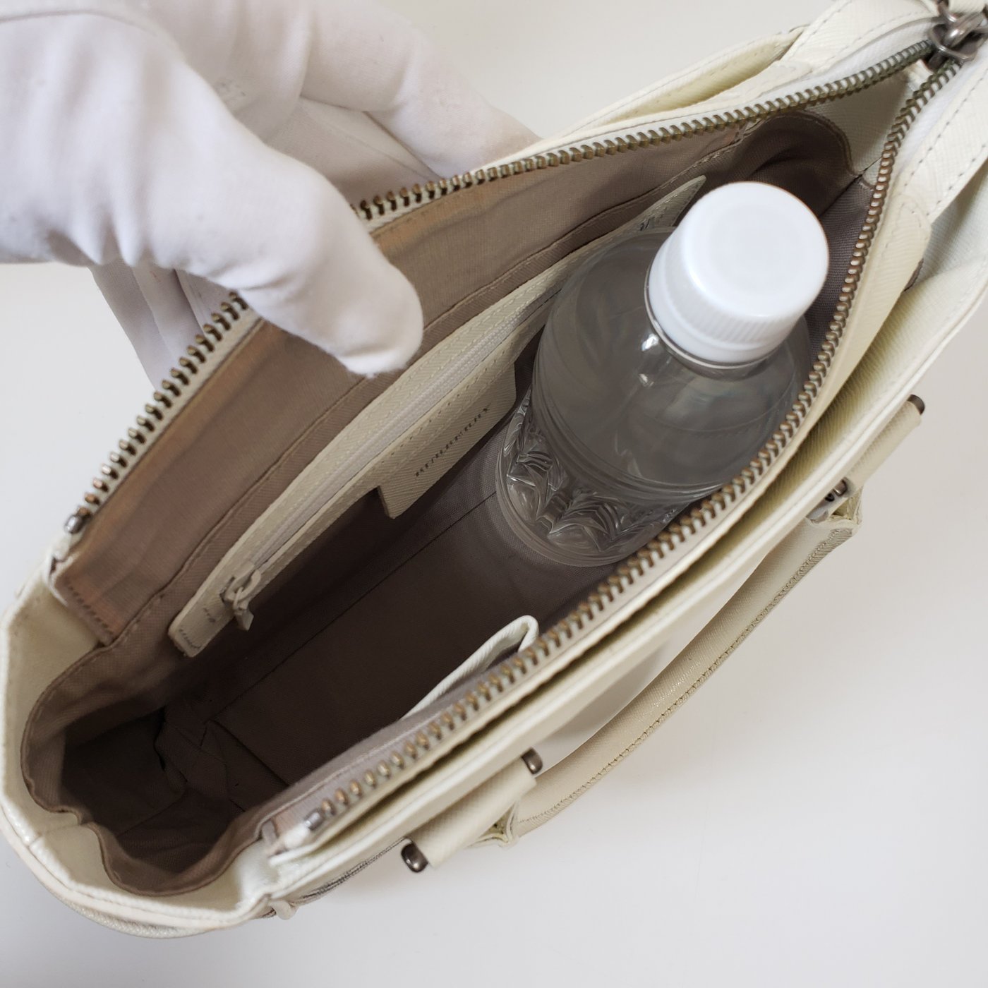 Burberry Novacheck canvas & leather handbag