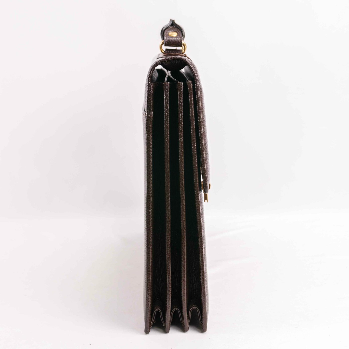 Gianni Versace - Classic Medusa Head Brown Leather briefcase