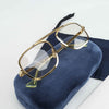 Gucci GG1250S 001 Gold Metal Aviator Eyeglasses