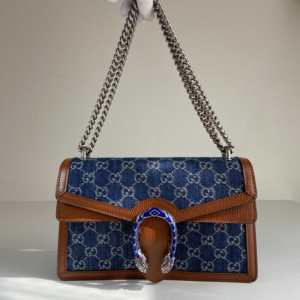 Authentic Gucci Dionysus GG Denim Shoulder Bag