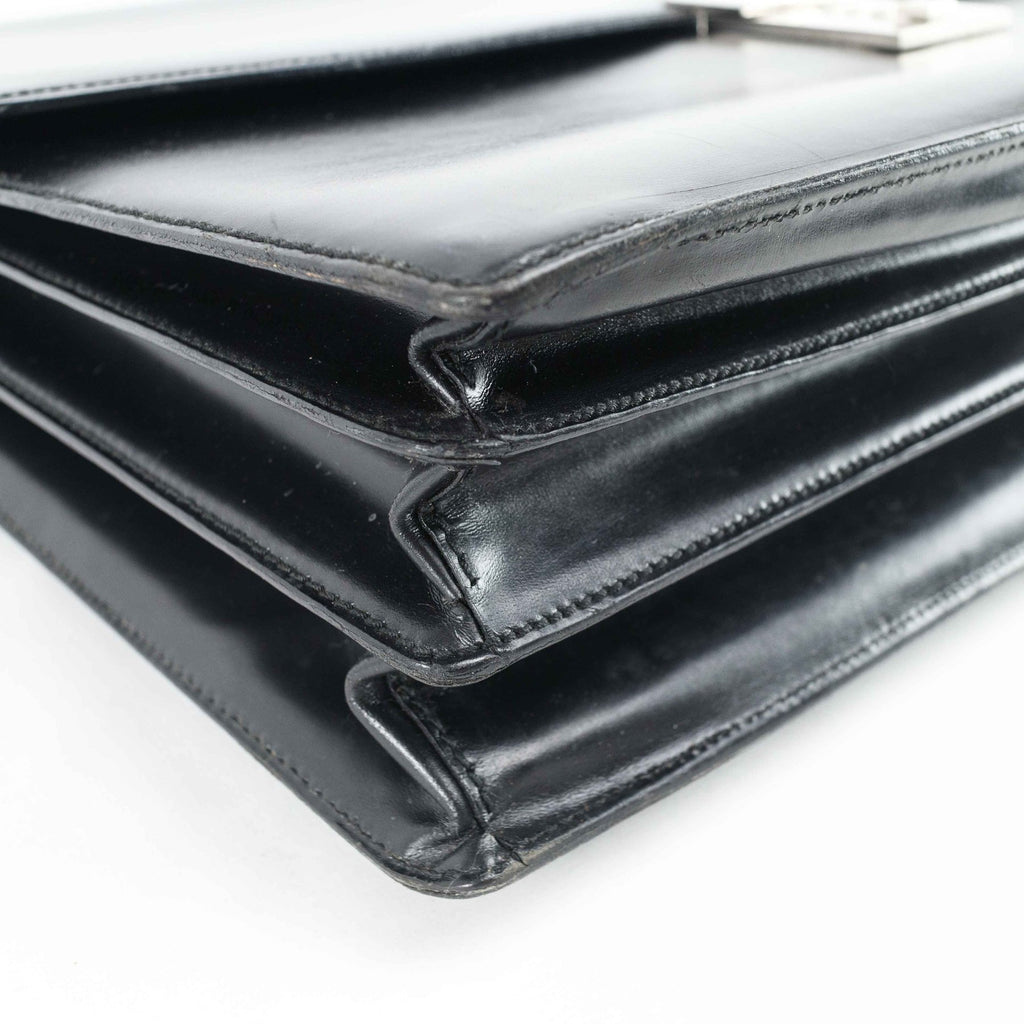 GUCCI Black Leather Business bag