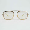Gucci GG1250S 001 Gold Metal Aviator Eyeglasses