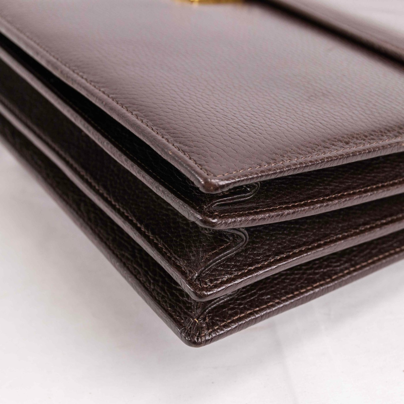 Gianni Versace - Classic Medusa Head Brown Leather briefcase