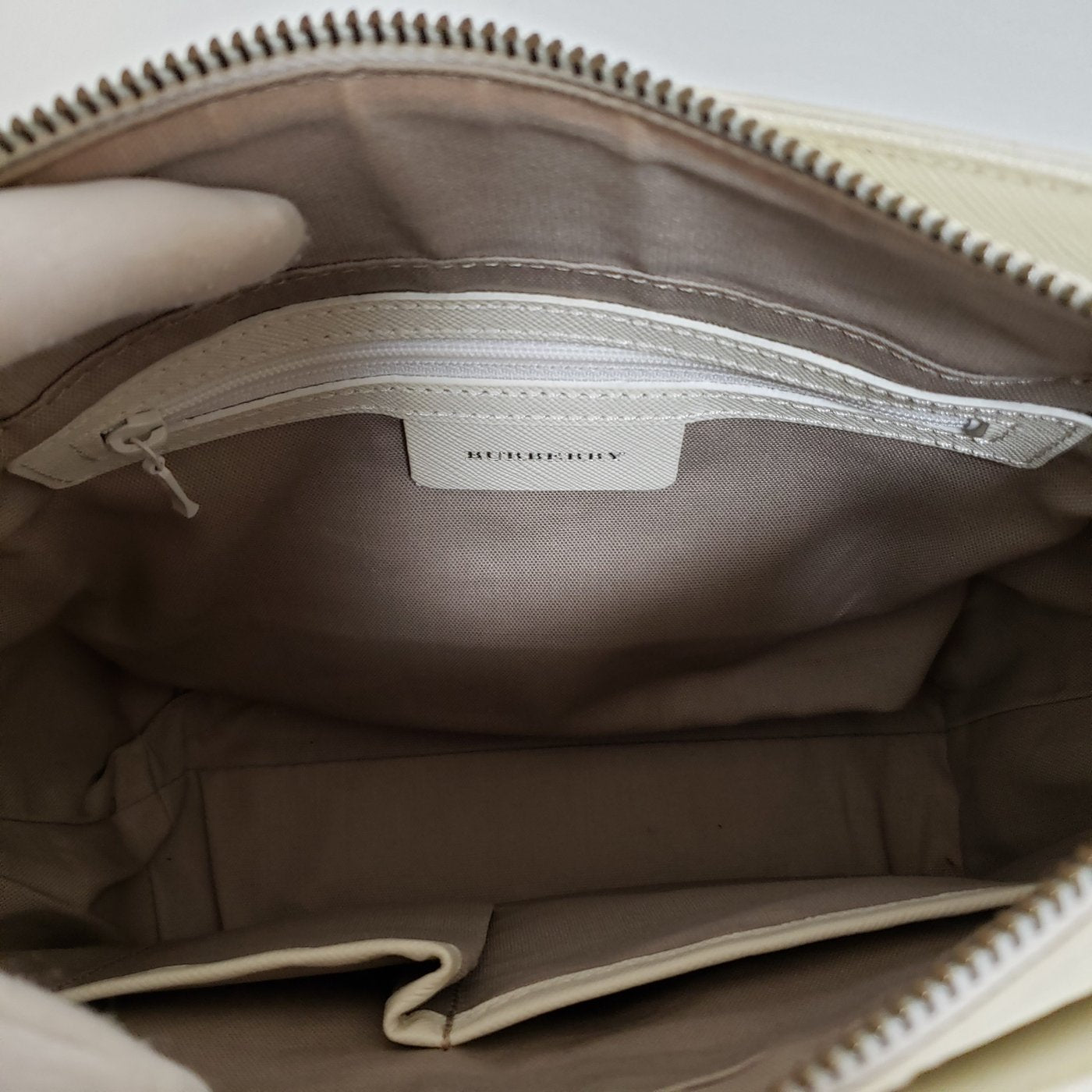 Burberry Novacheck canvas & leather handbag