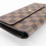 Authentic Louis Vuitton Brown Damier Trifold Wallet
