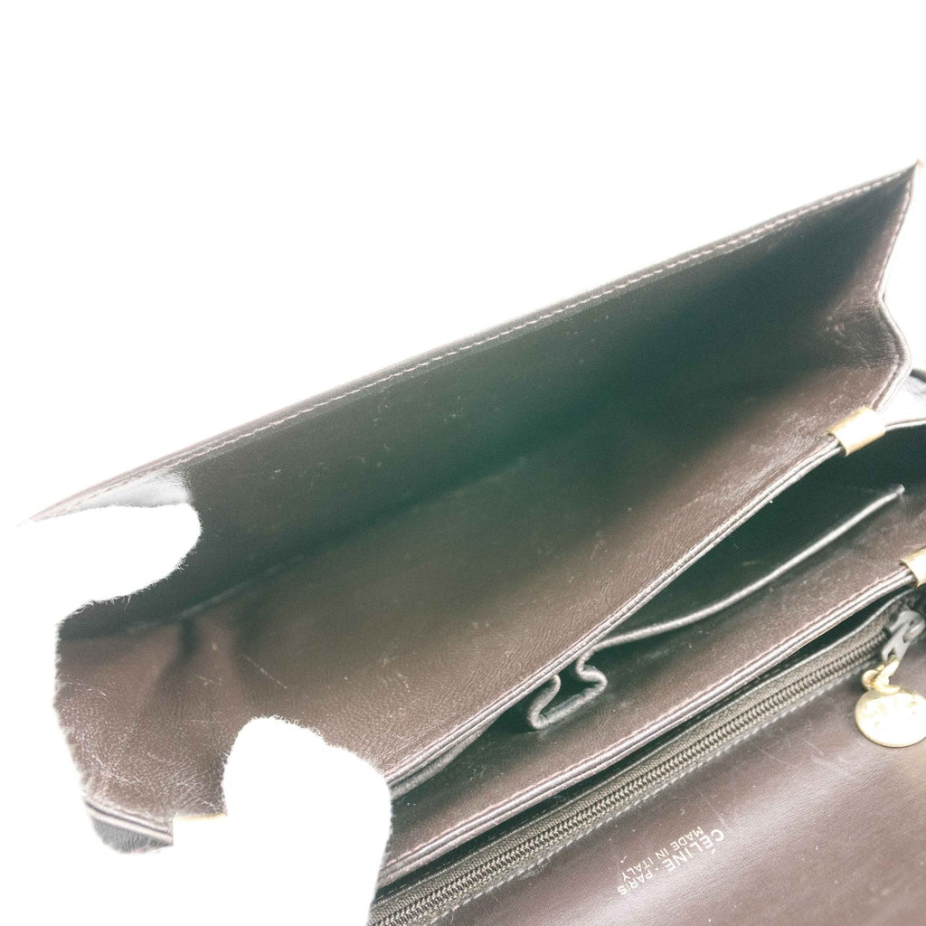 Vintage Celine Macadam Horse Carriage Shoulder Bag