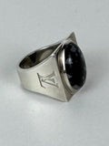 Authentic Louis Vuitton Chevalier Obsidian Ring