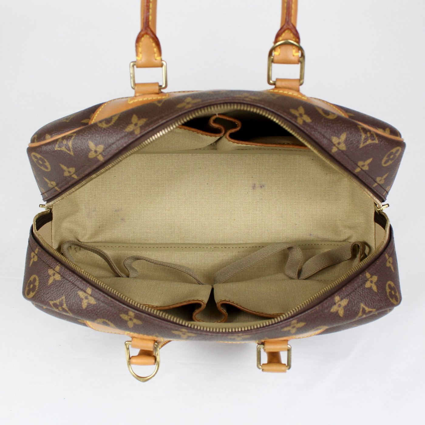 Louis Vuitton Monogram Canvas Deauville Travel Hand Bag