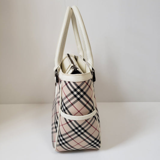 Burberry Novacheck canvas & leather handbag