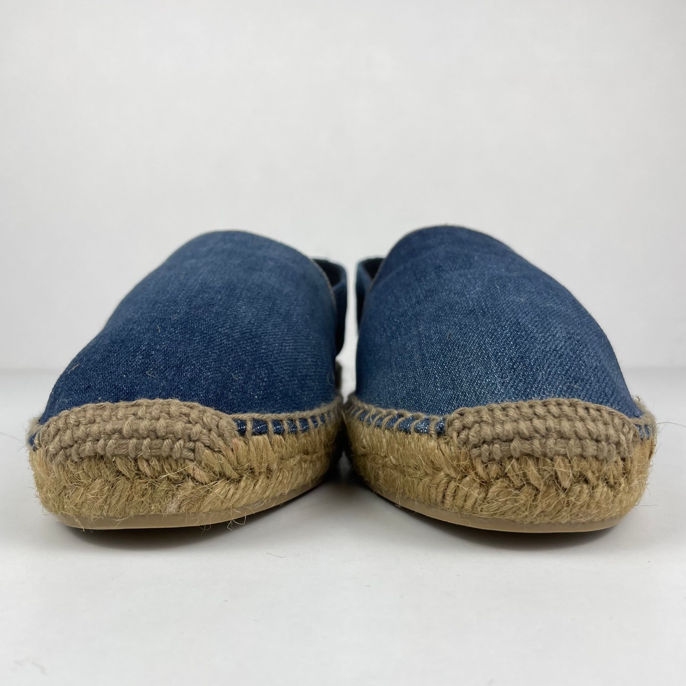 Yves Saint Laurent logo-embroidered denim espadrilles