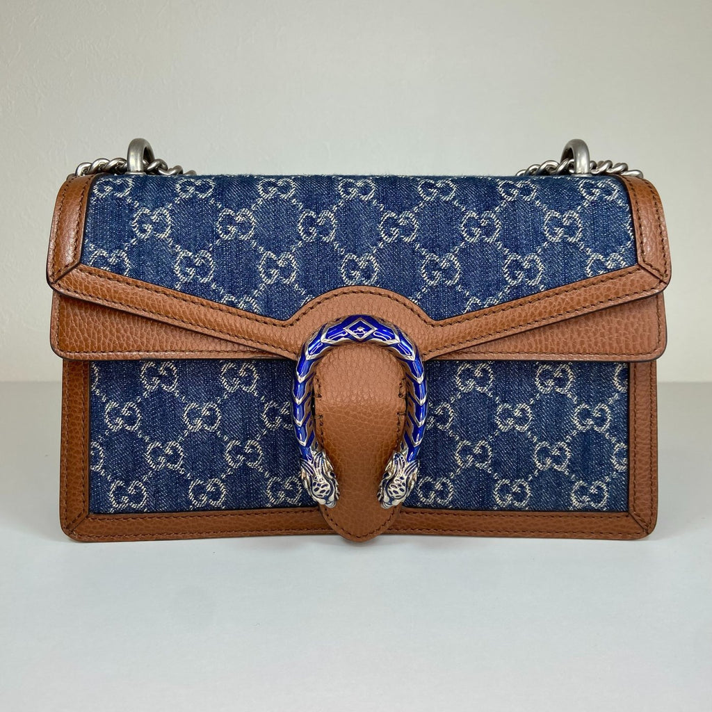 Authentic Gucci Dionysus GG Denim Shoulder Bag