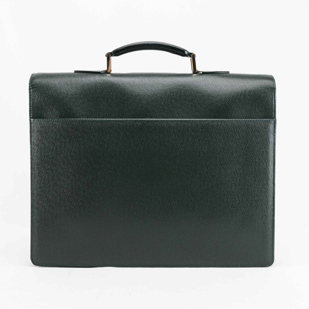 Louis Vuitton Green Taiga Leather Robusto Briefcase