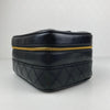 Authentic Black Quilted Lambskin CC Zipper pull Vanity Case