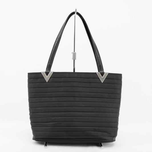 Valentino Garavani - Black Nylon & Leather Trimmed Tote Bag - Made in Italy