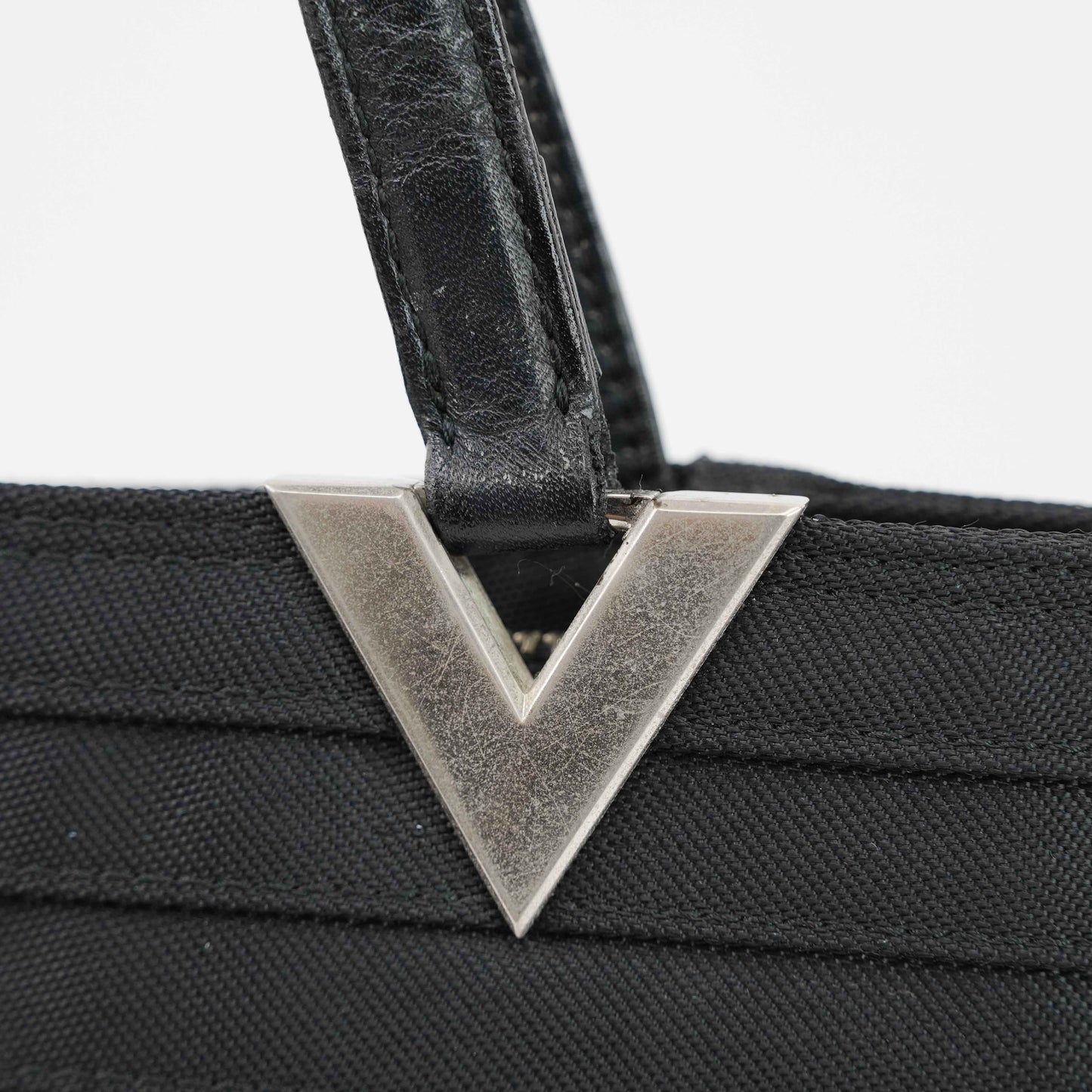Valentino Garavani - Black Nylon & Leather Trimmed Tote Bag - Made in Italy