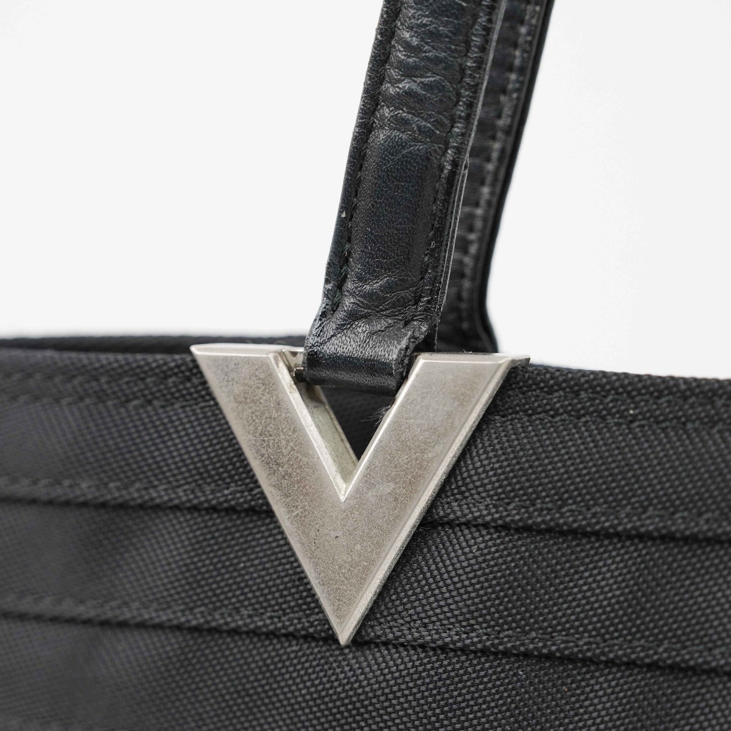 Valentino Garavani - Black Nylon & Leather Trimmed Tote Bag - Made in Italy