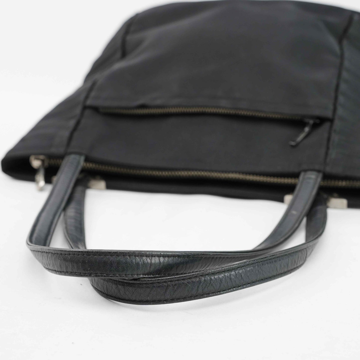 Valentino Garavani - Black Nylon & Leather Trimmed Tote Bag - Made in Italy