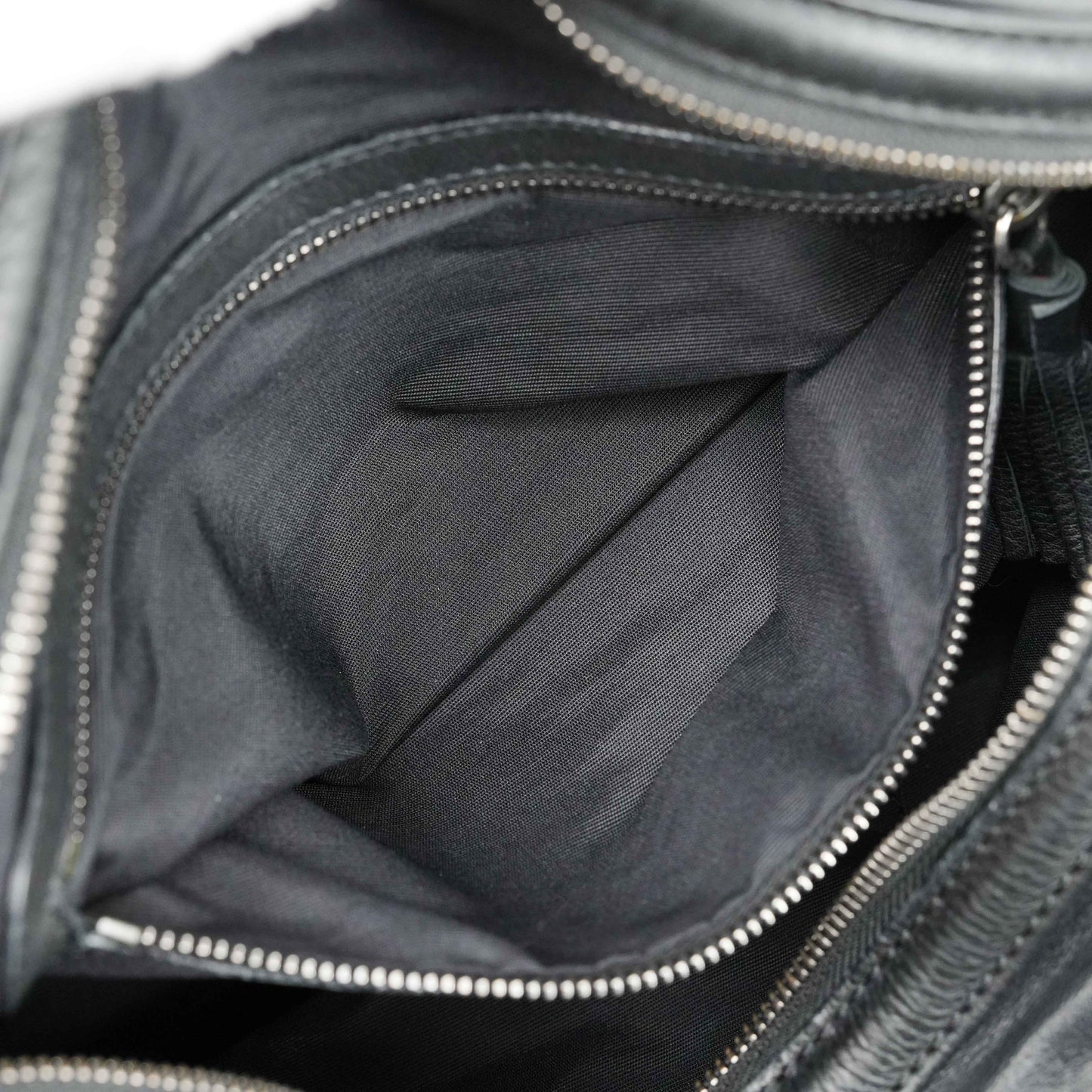 Zanellato Black Leather Satchel Bag with Tassel Detail – Made in Italy (circa 2010s)