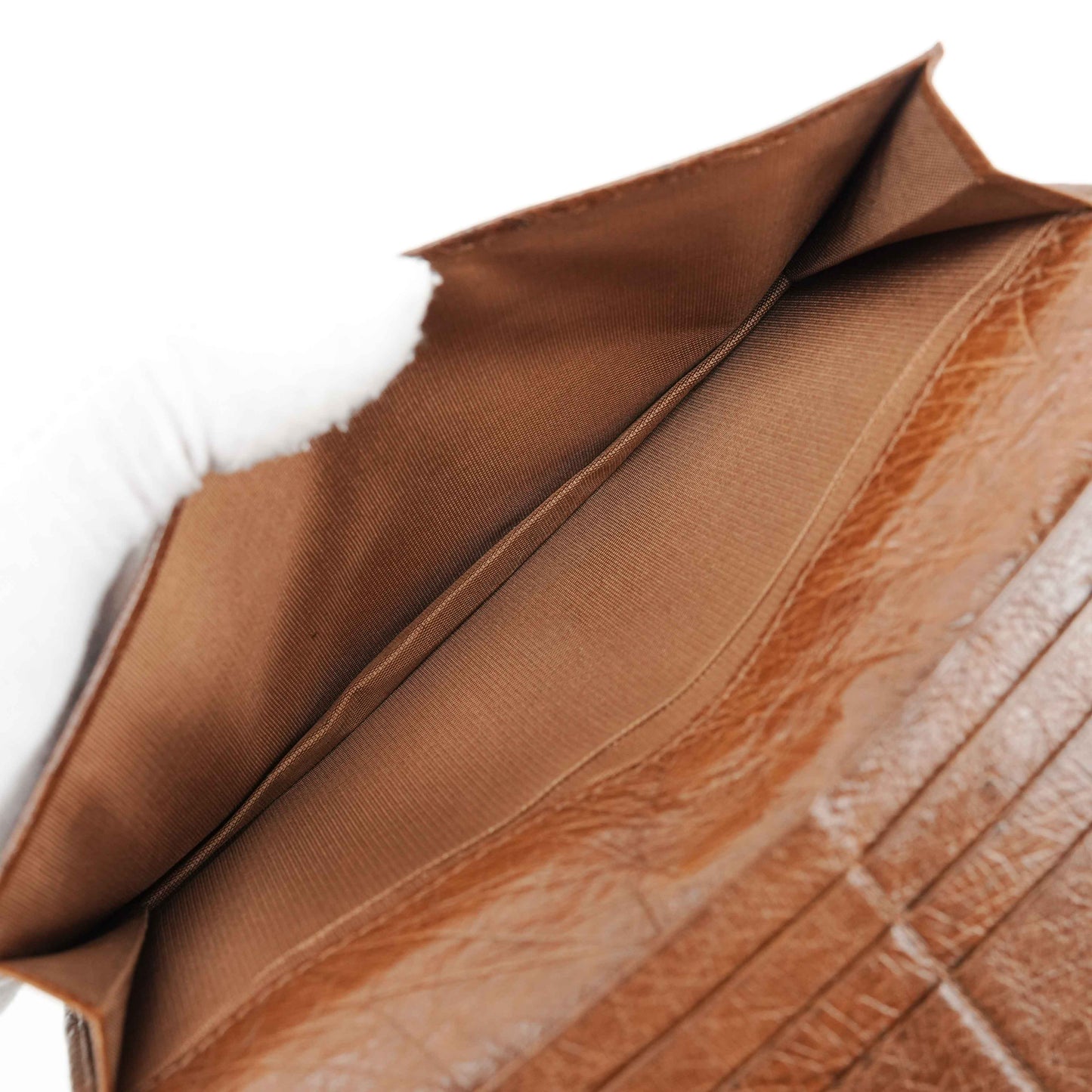 Bally Brown Ostrich Leather Long Wallet – Made in Germany