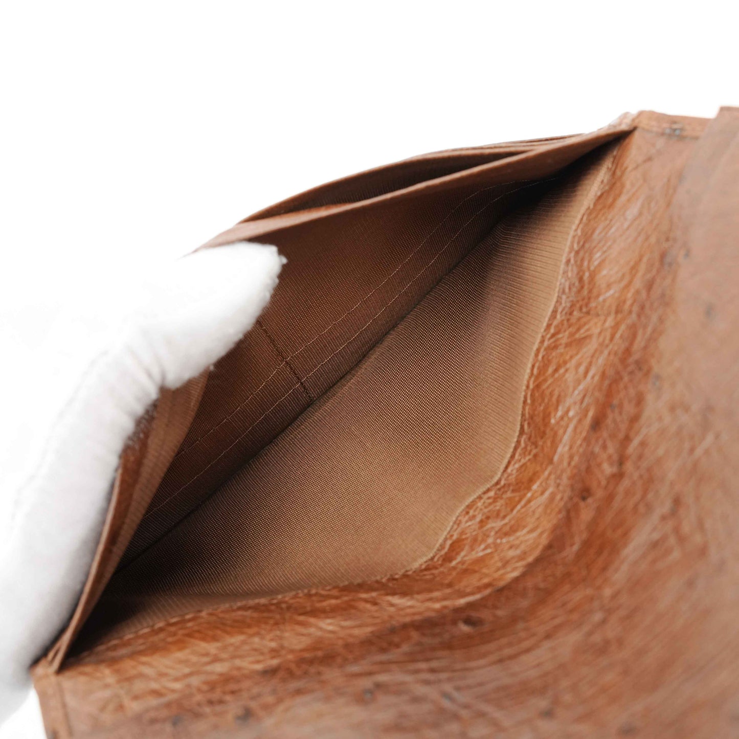 Bally Brown Ostrich Leather Long Wallet – Made in Germany