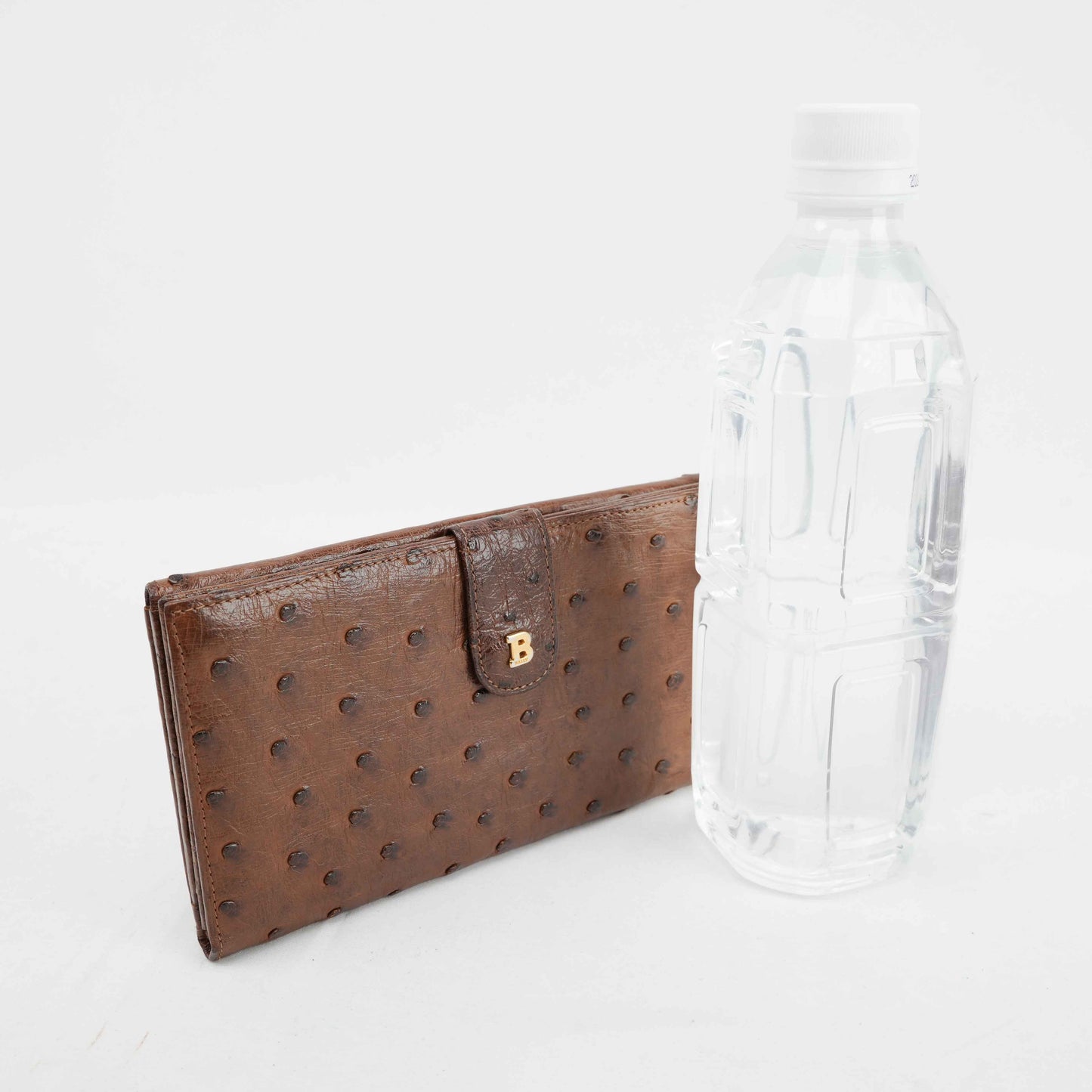 Bally Brown Ostrich Leather Long Wallet – Made in Germany