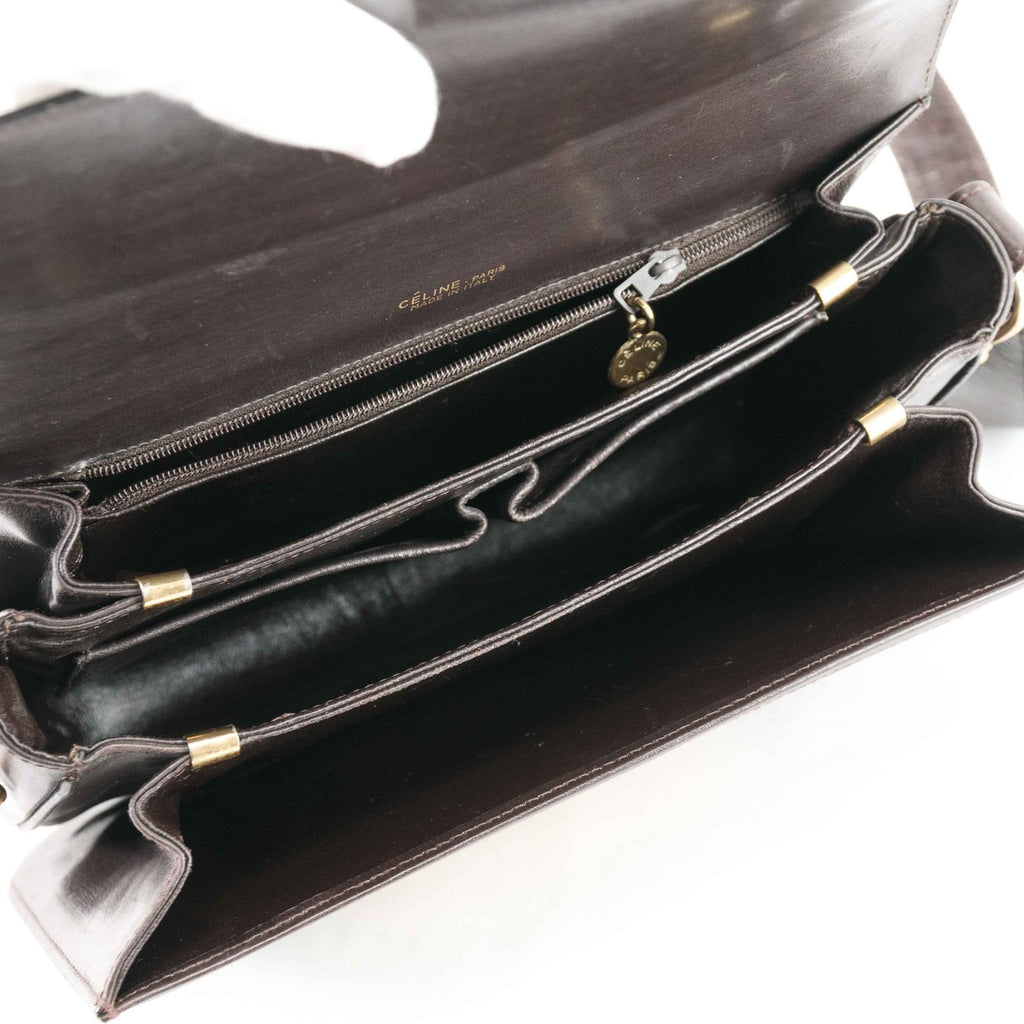 Vintage Celine Macadam Horse Carriage Shoulder Bag