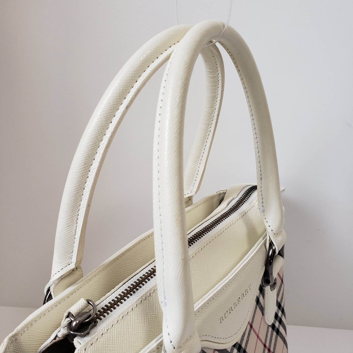 Burberry Novacheck canvas & leather handbag