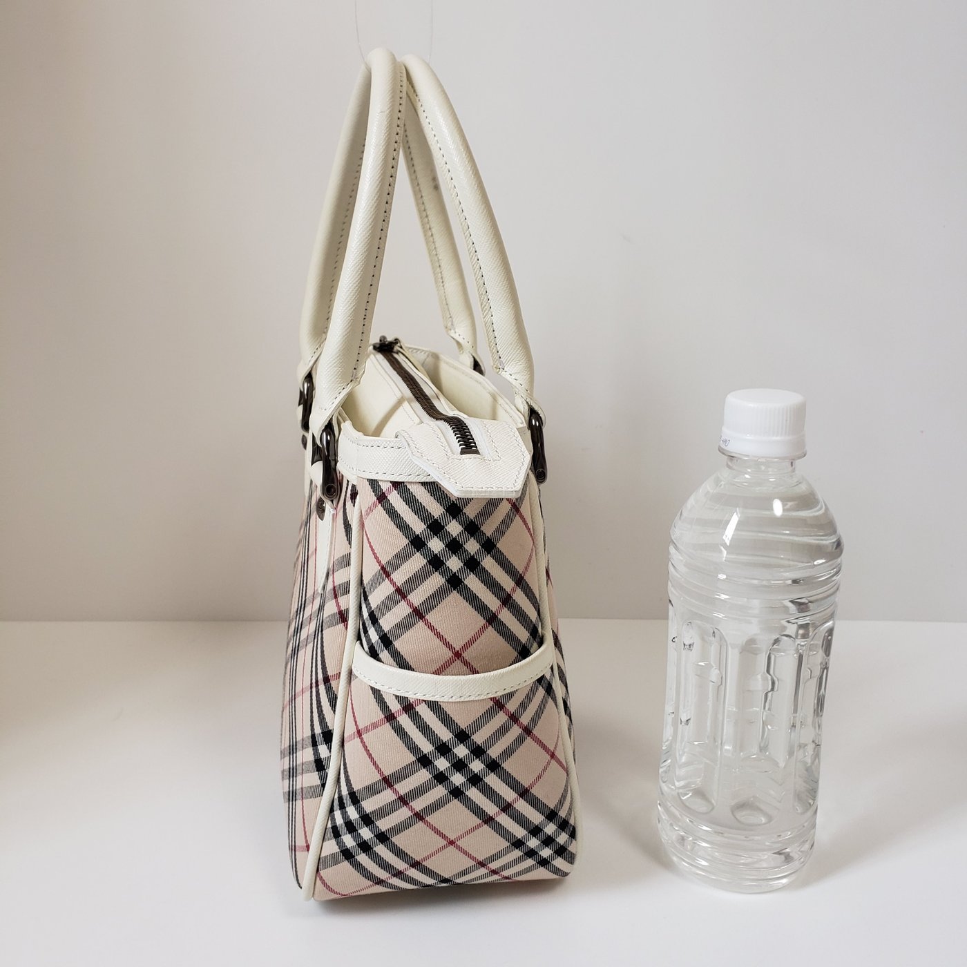 Burberry Novacheck canvas & leather handbag