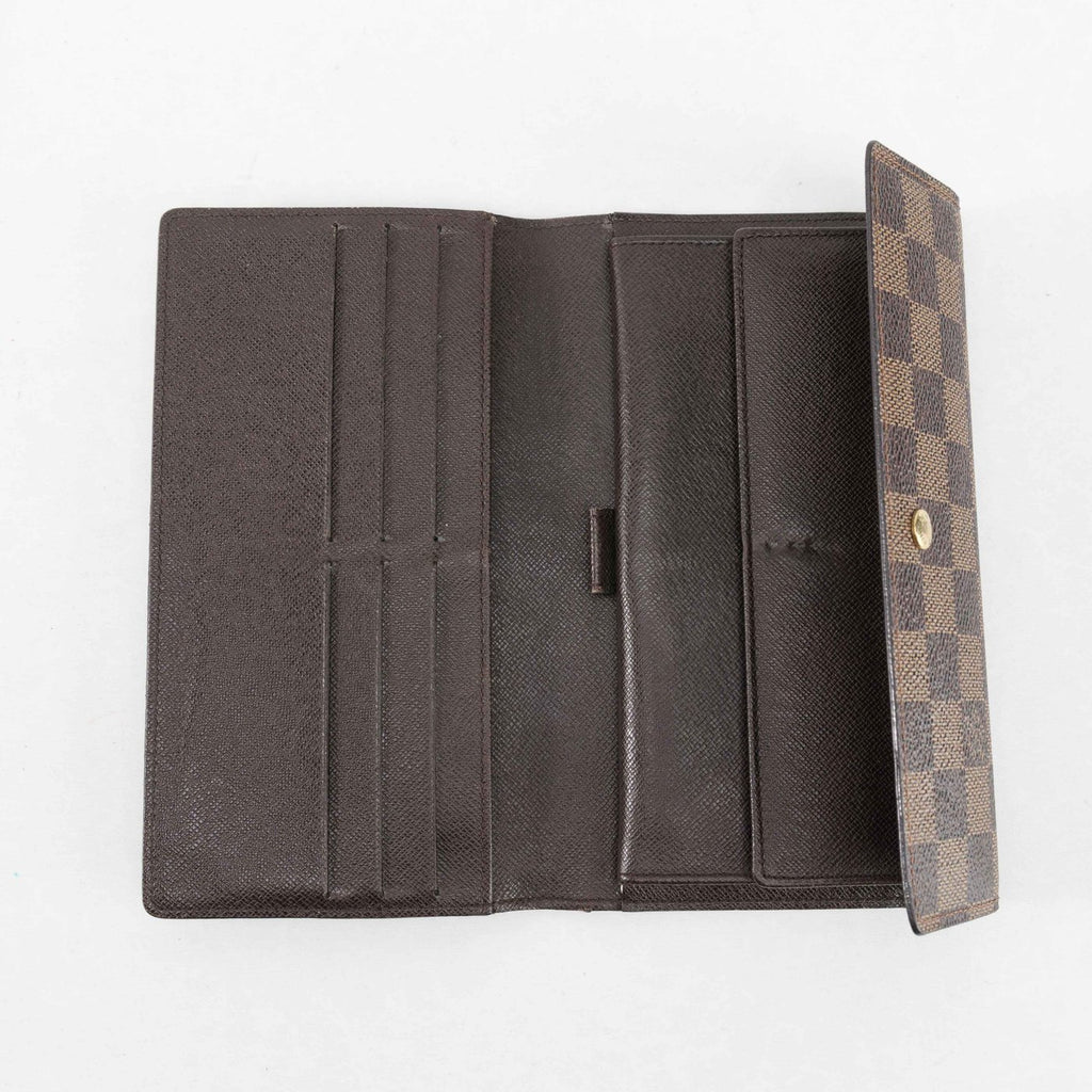 Authentic Louis Vuitton Brown Damier Trifold Wallet