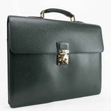 Louis Vuitton Green Taiga Leather Robusto Briefcase