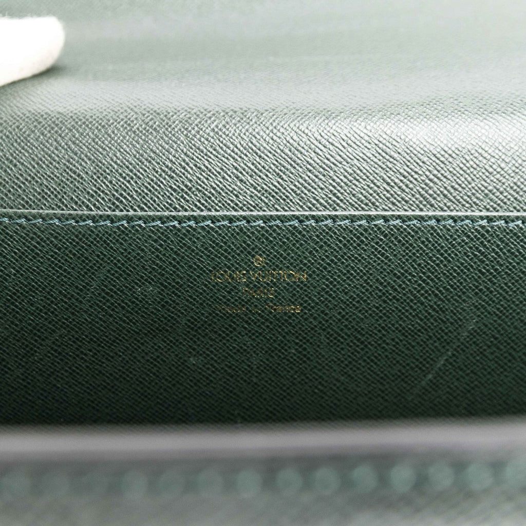 Louis Vuitton Green Taiga Leather Robusto Briefcase