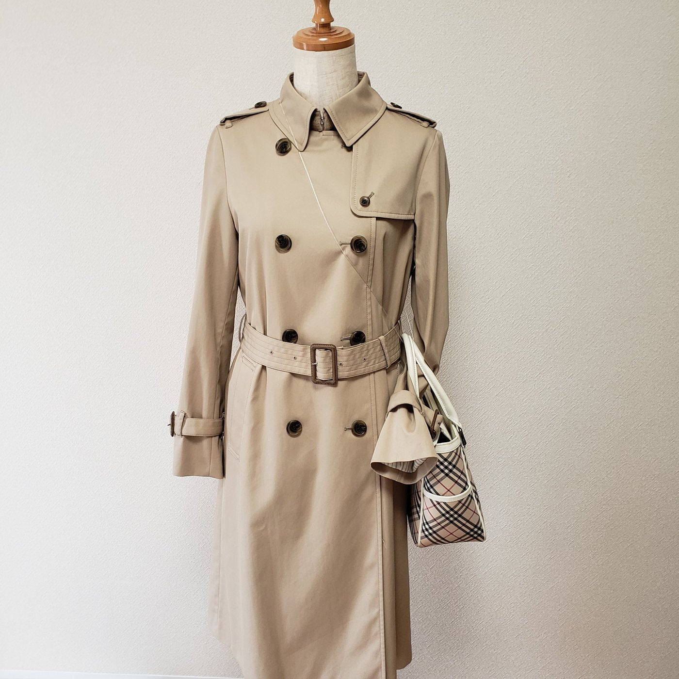 Burberry Novacheck canvas & leather handbag