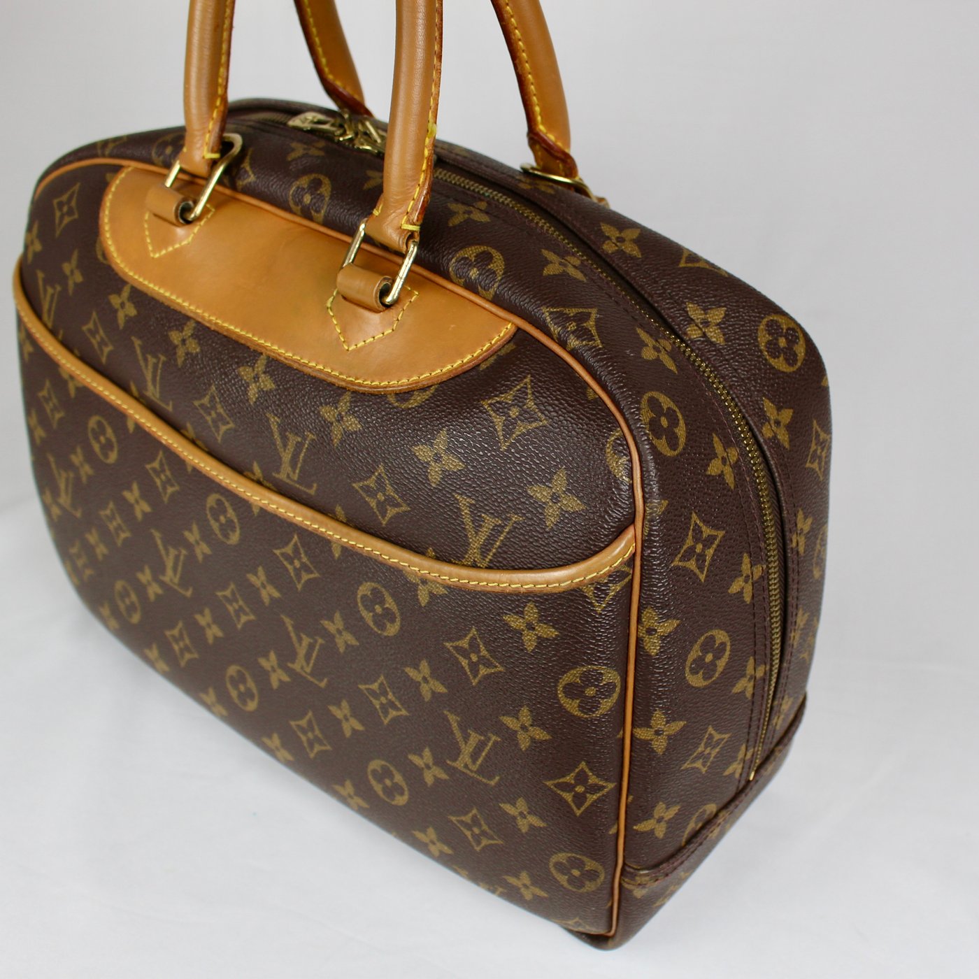 Louis Vuitton Monogram Canvas Deauville Travel Hand Bag