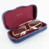 Gucci GG1250S 001 Gold Metal Aviator Eyeglasses