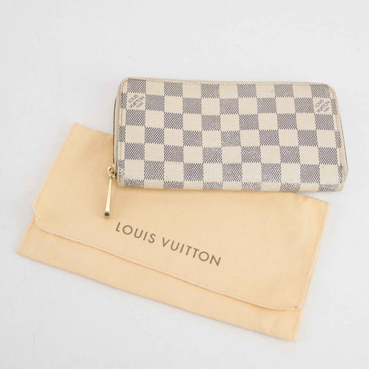 Louis Vuitton Zippy Wallet Damier Azur Canvas – Made in France