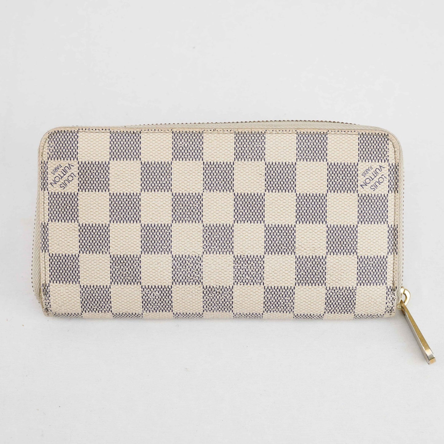 Louis Vuitton Zippy Wallet Damier Azur Canvas – Made in France