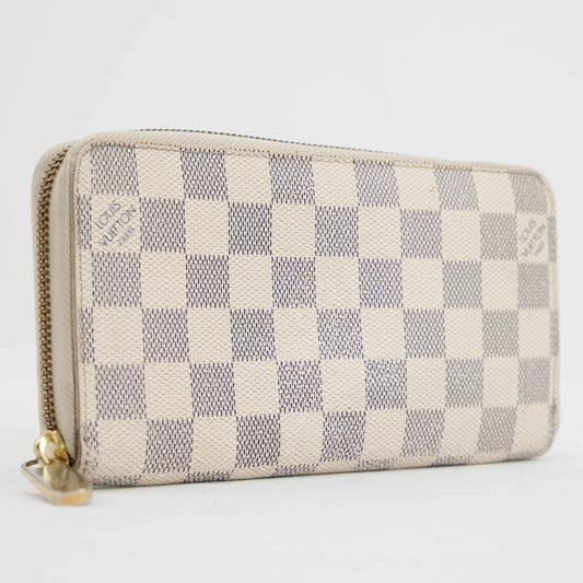 Louis Vuitton Zippy Wallet Damier Azur Canvas – Made in France